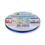 Лента репсовая (в рубчик) 6.0 мм / 45.5 метра, 101 т.васильковый, Gamma GR-06