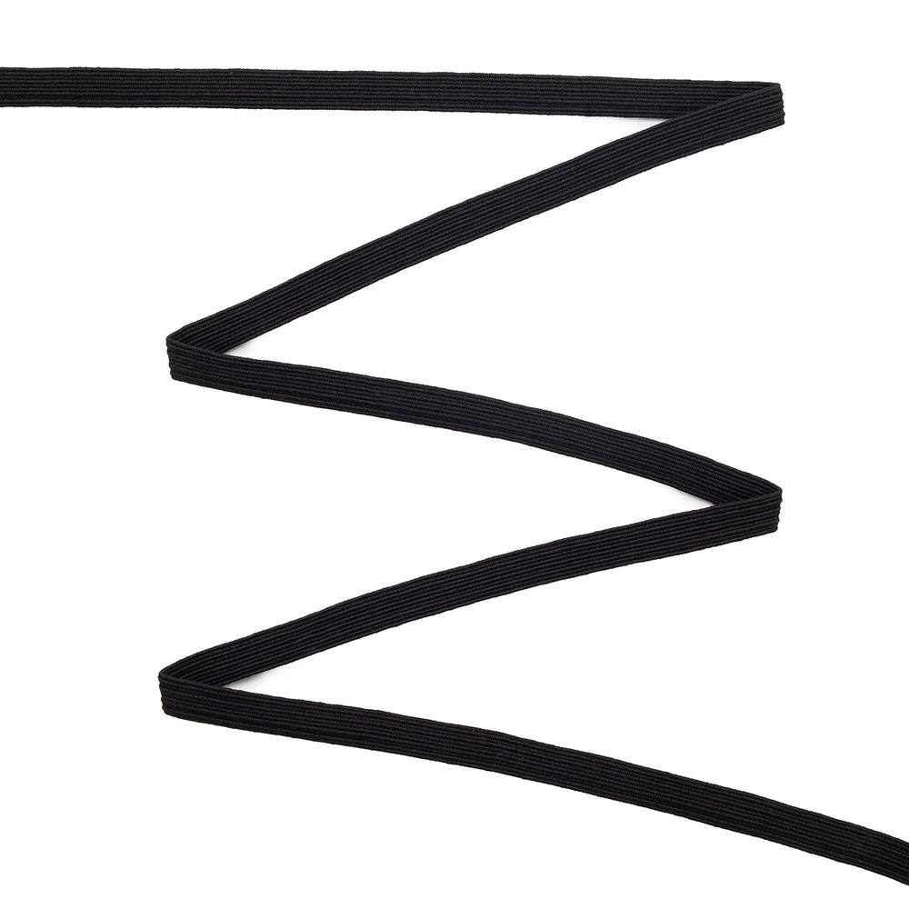 Резинка бельевая (стандартная) 7.0 мм / 100 метров, (продежка) черный (С1121/1)