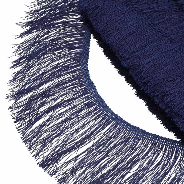 Бахрома отделочная широкая 120.0 мм / 25 метров, нитяная, 919 темно-синий, 0390-0310