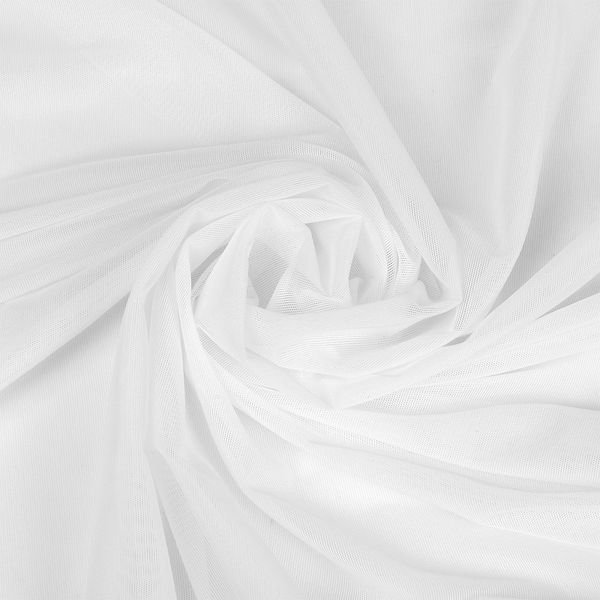 Сетка бельевая эластичная 80 г/м², шир.160 см / 50 метров, 001 белый /068.001/