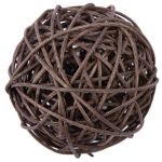 Шары декоративные из ротанга 9 см, 6 шт, №11 коричневый, Blumentag BRF-9