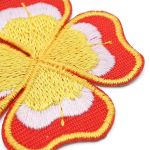 Термоаппликация Клевер, 4.8х5cm, желто-красный, Hobby&Pro