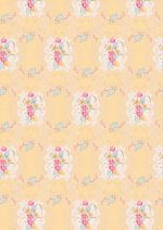 Ткань для пэчворка Peppy Весенний этюд, рулон 112 см / 5 метров, ВЭ-07 желтый, Peppy