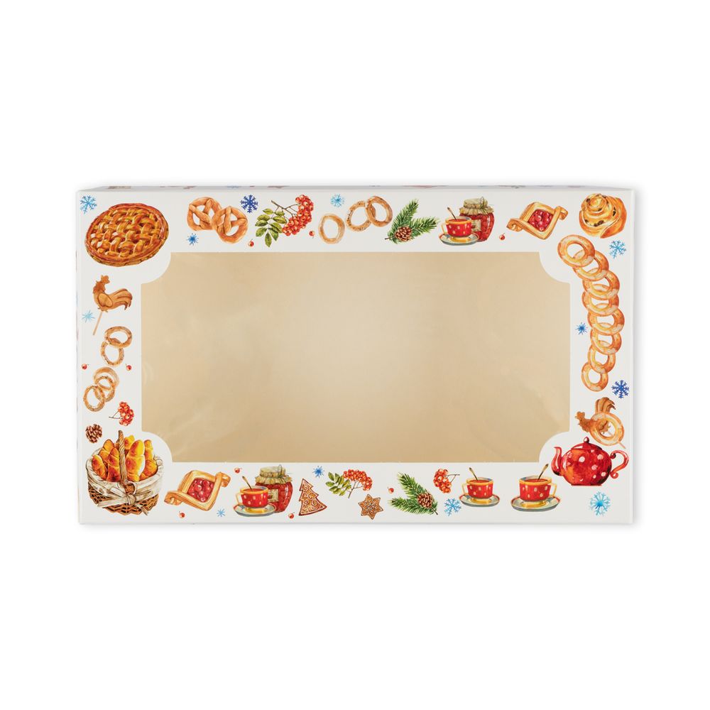 Коробка с окном 25х15х7 см, Бараночки, S-Chief CBC-003