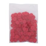 Пуговицы на 2 прокола 22L (14мм), пластик (col.33 ярко-красный), CR-K18M, 144 шт