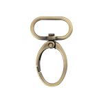 Карабин металл 25.0 мм (50х30 мм), 10 шт, 24 под бронзу, Gamma GH 118/25/10