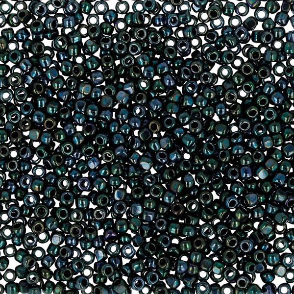 Бисер Toho 15/0 Charlotte 1 (1.7 мм), 500 г, 0089 т.зеленый