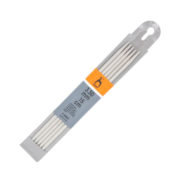 Спицы чулочные Pony ⌀3,5 мм, 15 см, алюминий, 5 шт 38507