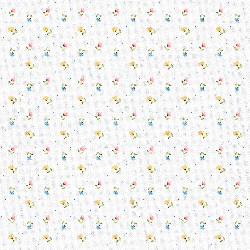 Ткань для пэчворка Peppy Нежная история, отрез 50х55 см, 146 г/м², НИ-19 белый, Peppy