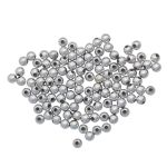 Бусины пластик под металл ⌀6 мм, 15 г, 130±10 шт, Astra&Craft, 1№ серебро