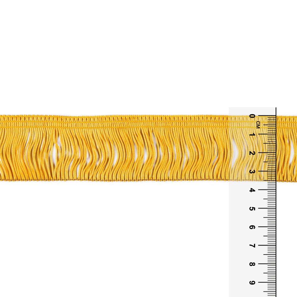 Бахрома отделочная 35.0 мм / 25 метров, 112 золотистый, Gamma 110