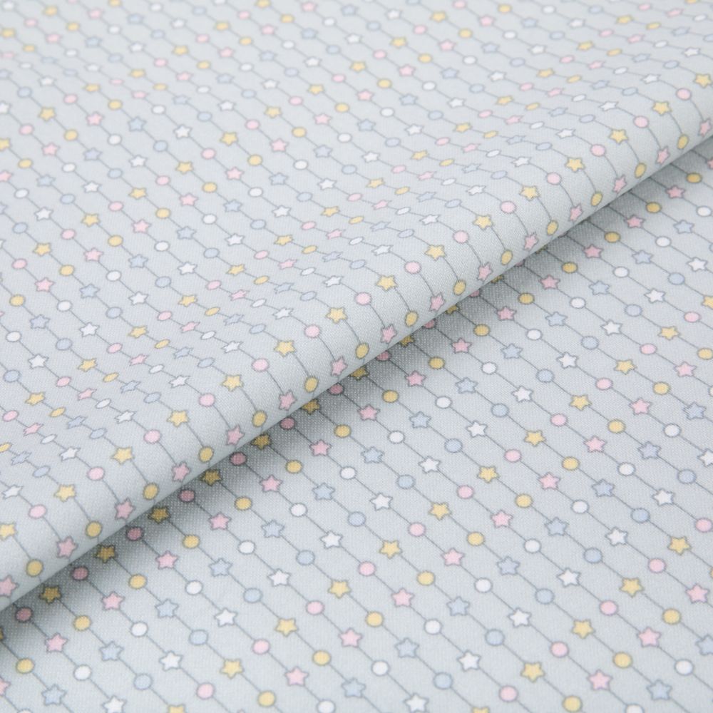 Ткань для пэчворка Peppy Молочные сны фланель, отрез 100х110 см, 175 г/м², МС-15 серый, Peppy