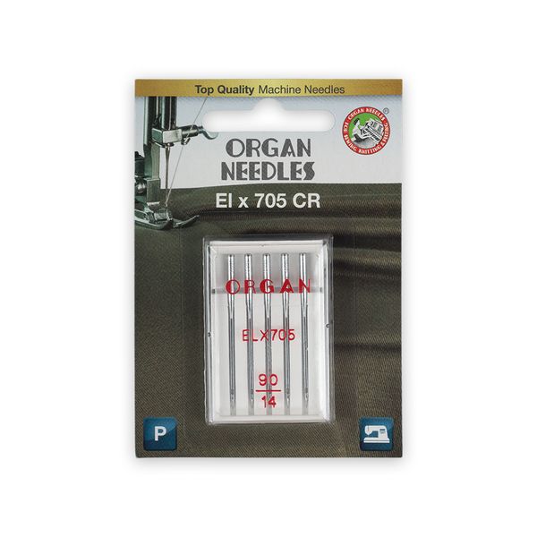 Иглы для швейных распошивальных машин ELх705, №90, 5 игл, 5486090BL 90, ORGAN