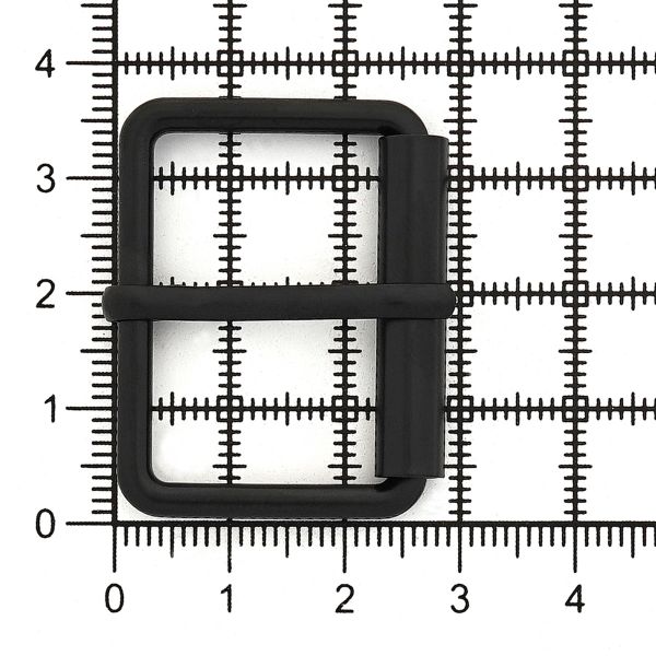 Пряжка прямоугольная 30 мм, металл (M.Black черный матовый), МТ_1864, 6 шт