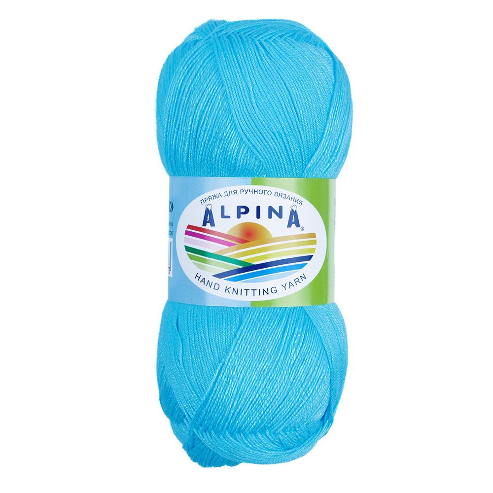 Пряжа Alpina Viven / уп.10 мот. по 50г, 405м, 11 св.голубой Пряжа Alpina Viven / уп.10 мот. по 50г, 405м, 11 св.голубой