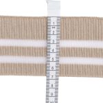 Подвяз (довяз) трикотажный с прозрачными вставками 6 см / 1 метр, бежевый, 3AR2880