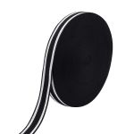 Стропа (ременная лента) 30 мм / 50 метров, с принтом 2-сторонняя, 1233 черный/белый, 3Al361