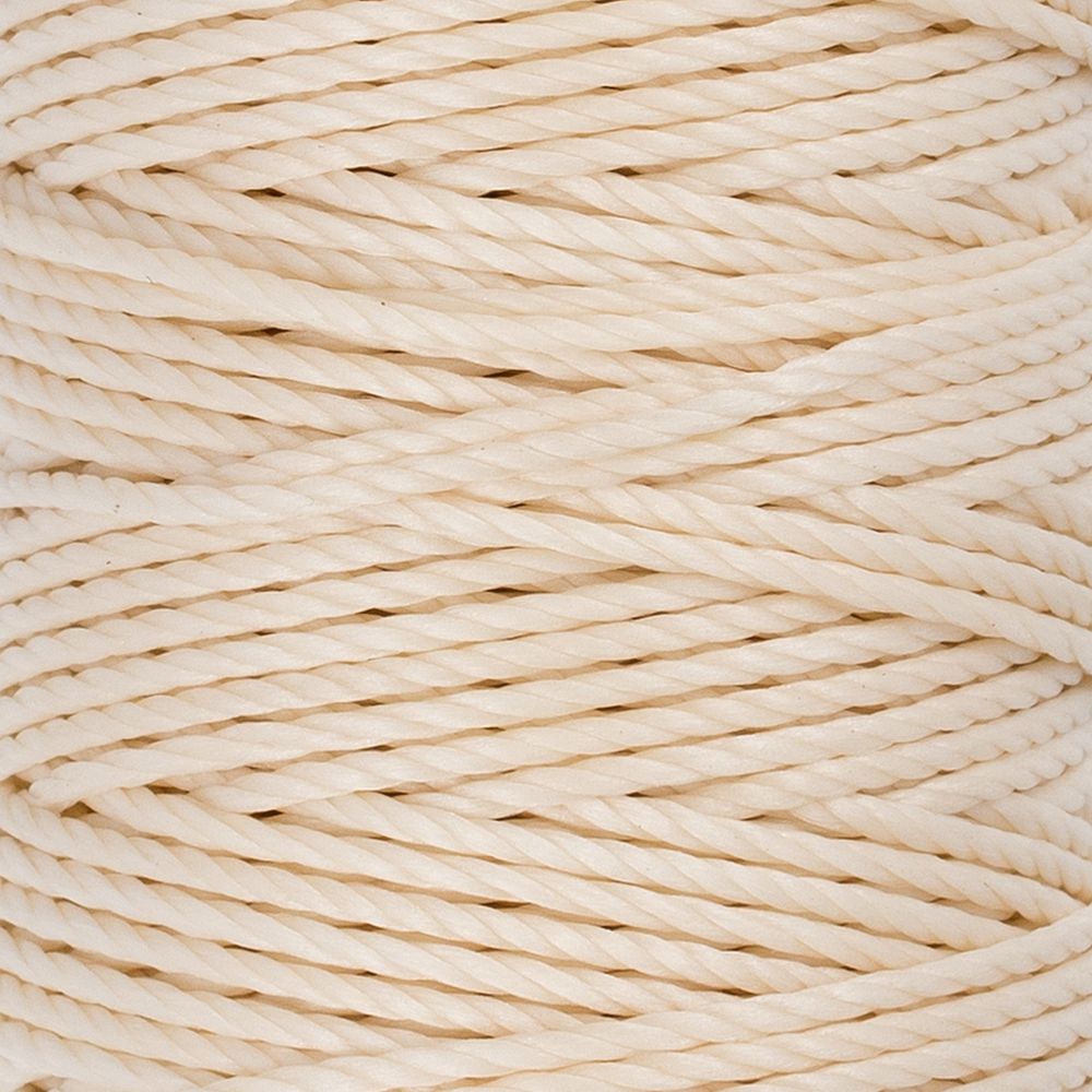 Нитки для кожи вощёные (полиэстер) 40 м, 006 суровый, LC-006, Промысел