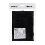Плюш (ткань) 00 Peppy PCVL, 250±5 г/м², 48х48 см, винтажный, 10 черный