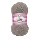 Пряжа Alize (Ализе) Cotton Gold / уп.5 мот. по 100 г, 330м, 827 св.серо-коричневый