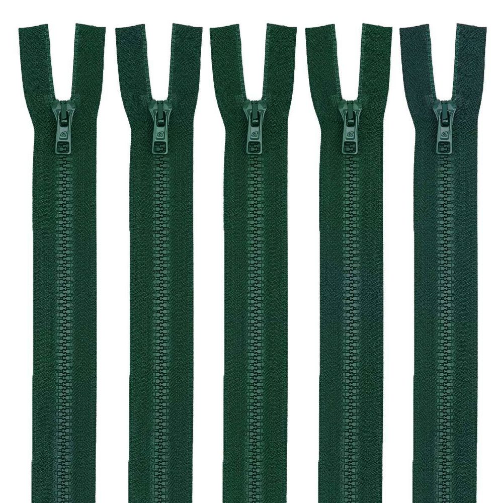 Молния трактор Arta Т6 (6 мм) 2 зам., разъем., 120 см, цв. 054 т.зеленый, уп.5 шт