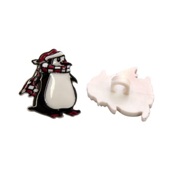 Пуговицы детские Пингвин (QN074-W2) 28/1 (D10), 36 шт