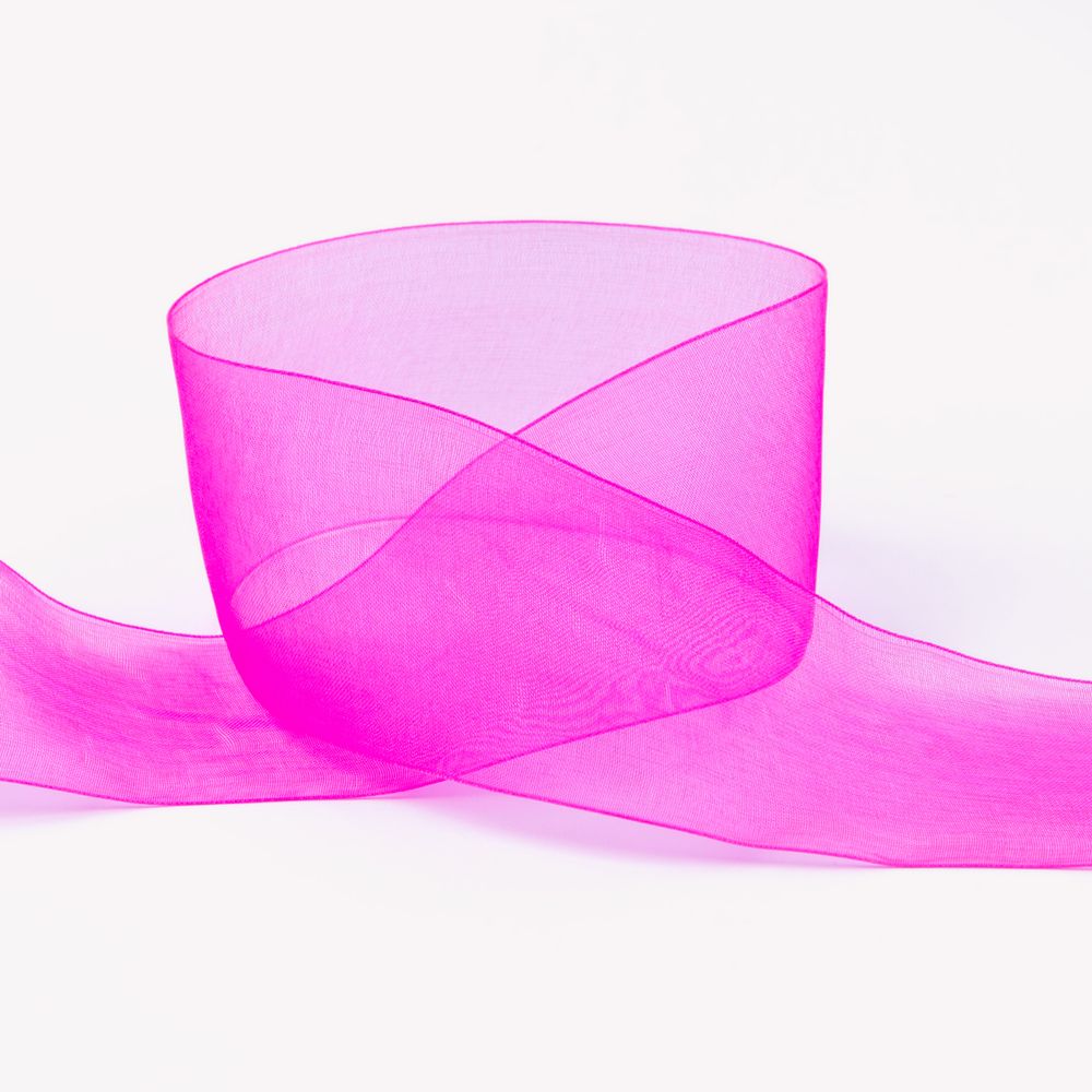 Лента капроновая (органза) 50.0 мм / 22.8±1 метра, 030 т.розовый, Blitz OR-50