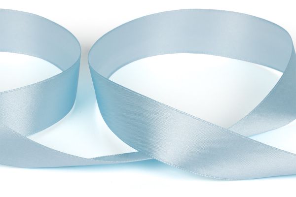 Лента атласная 1-сторонняя 25.0 мм / 33±2 метра, №520L(12-4401) голубой, Gamma