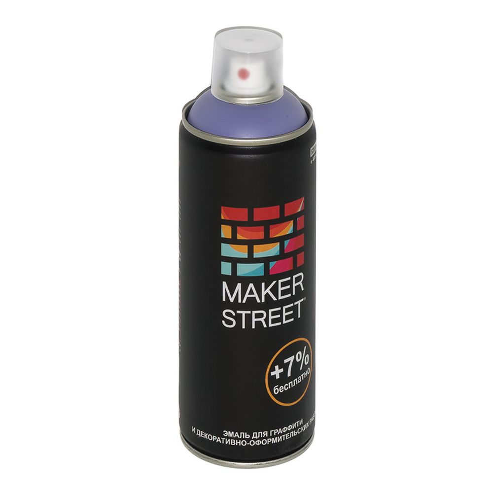 Эмаль для граффити 400 мл, 406 Сиренево-синий, Makerstreet MS400
