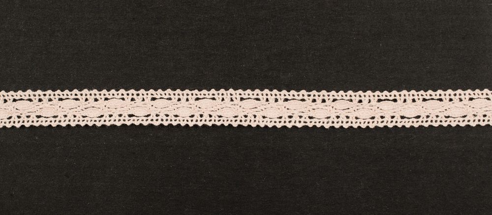 Кружево вязаное (тесьма) 16 мм цв.нежно-розовый, Alfa, 25 метров, AF-159-024