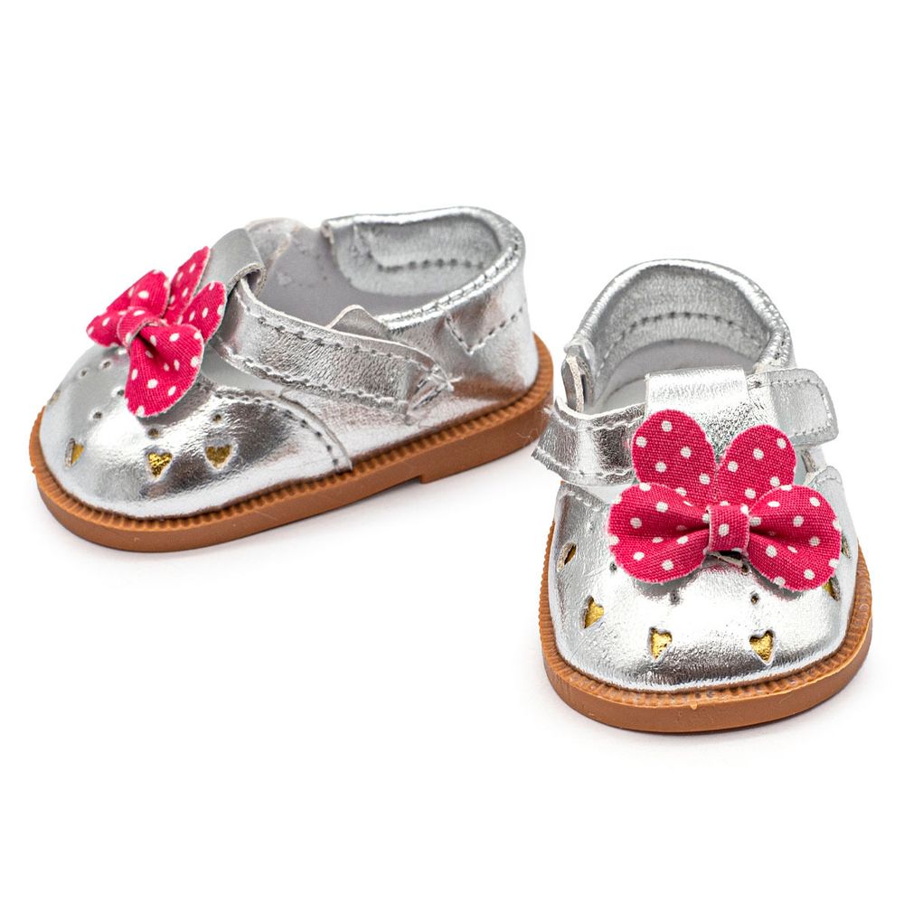 Туфельки 7,5х4,5х3см, пара (серебряный), DSS8277