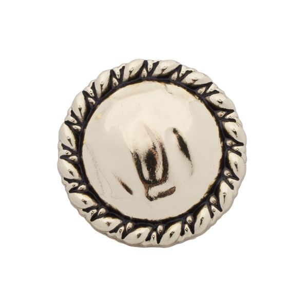 Пуговицы на ножке 28L=18 мм, металл, Gold (золотой), 10 шт, MP01