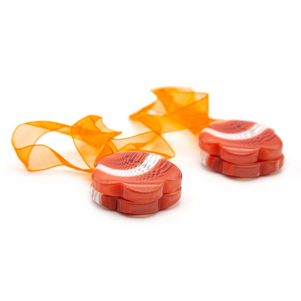 Подхваты шторные магнитные RF002,2 шт/уп, оранжевый