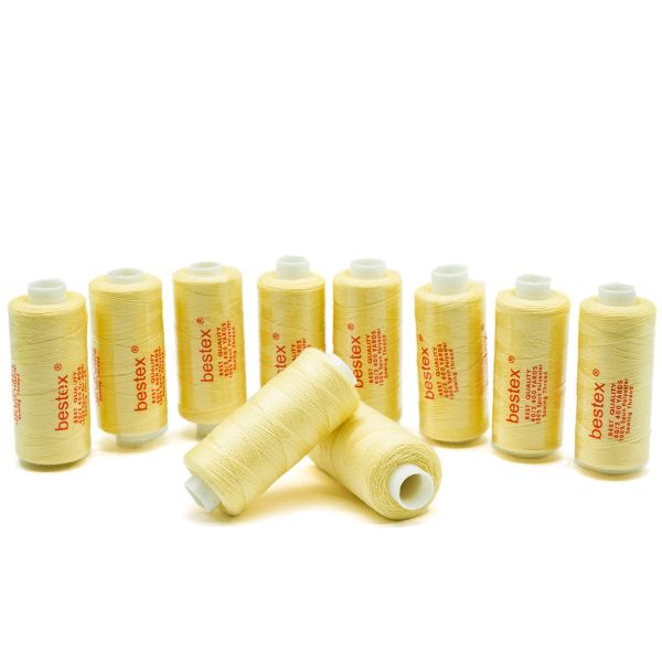 Нитки швейные бытовые Bestex 40/2, 365 м (400 ярд) / 10 кат., 023 светлое шампанское