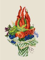 Алмазная (кристальная) мозаика Фрея, Вкусный Букет, 40х30 см