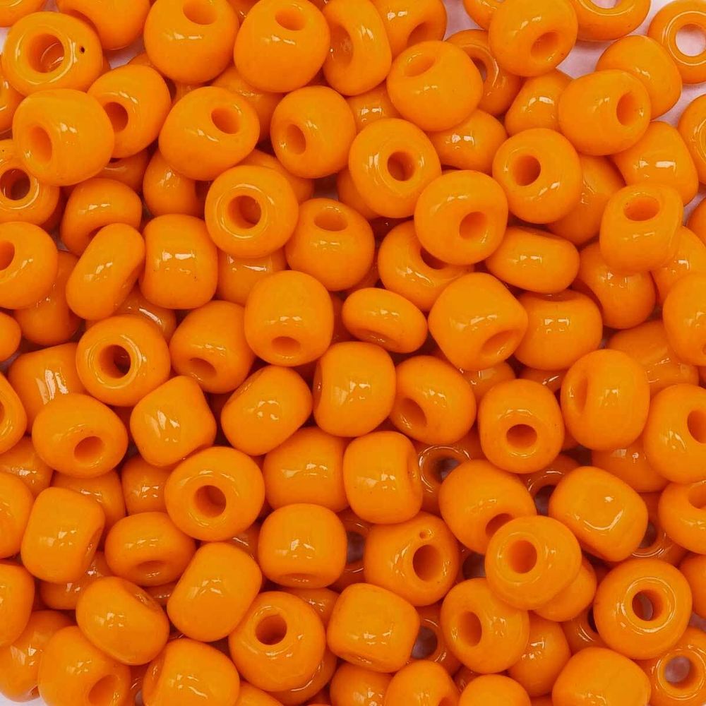 Бисер Astra&Craft 6/0 (4.1 мм), 150 г (10х15 г), цв. 50 оранжевый/непрозр