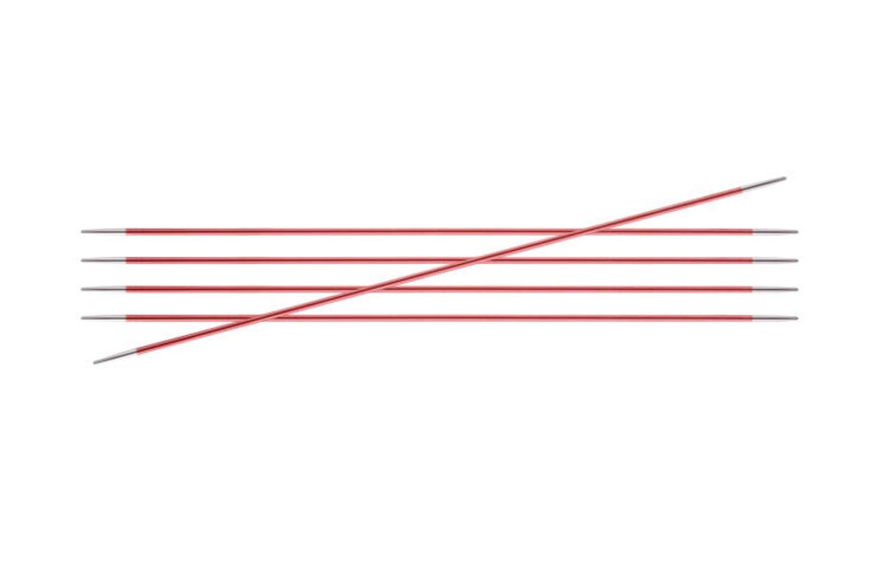 Спицы чулочные Knit Pro Zing ⌀6.5 мм, 15 см, 47014