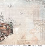 Бумага для скрапбукинга Городские зарисовки, 190 г/м², 30.5х30.5 см, 10 шт, 4, Mr.Painter PSR 2501