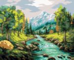 Картина по номерам Фрея, Горная речка, 50х40 см
