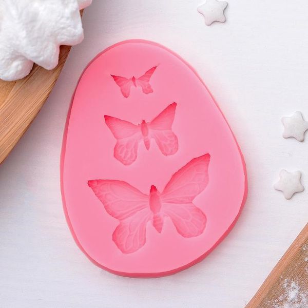 Молд 7,5х6х1 см, Бабочки