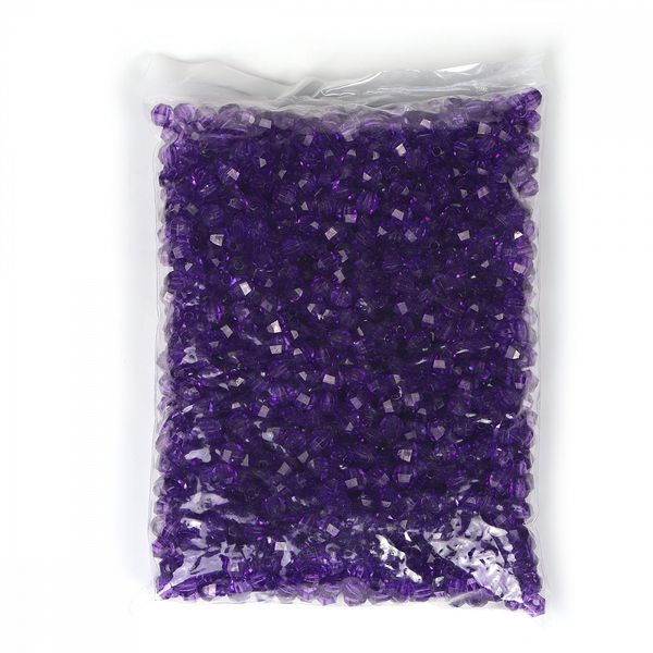 Бусины акрил ⌀10 мм, MG.3244-07, цв.07 фиолетовый, 500 г, Magic4Hobby
