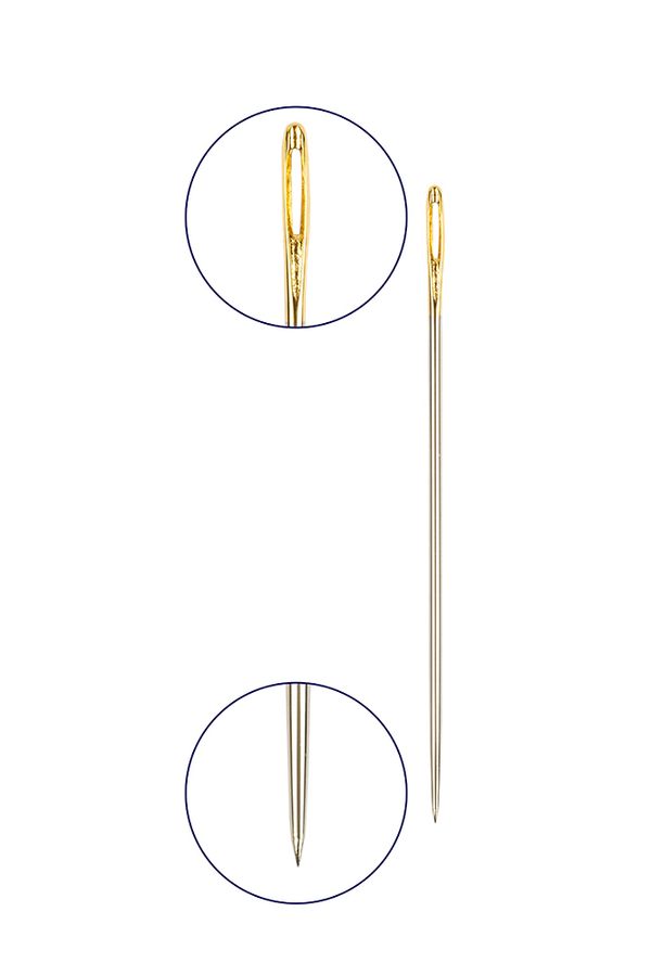 Иглы ручные для вышивания №3-9, 16 шт, Gamma N-312