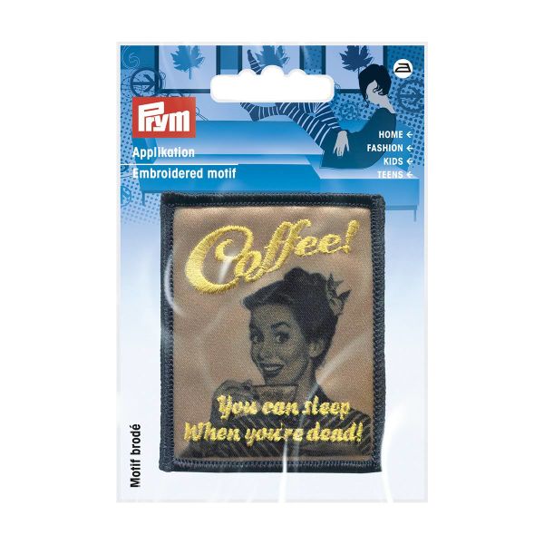 Термоаппликация Ретро COFFEE нуга/жел, Prym