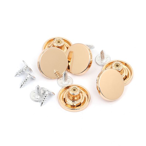 Пуговицы джинсовые ⌀18 мм, фиксированная ножка, металл, TBY-1357 золото уп.20 шт