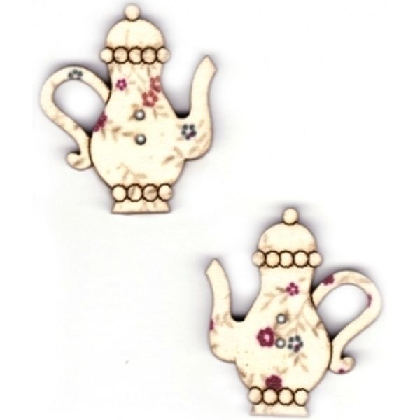 Украшения декоративные пуговицы (чайный сервиз), Aurora, 1 шт, AU-B4806