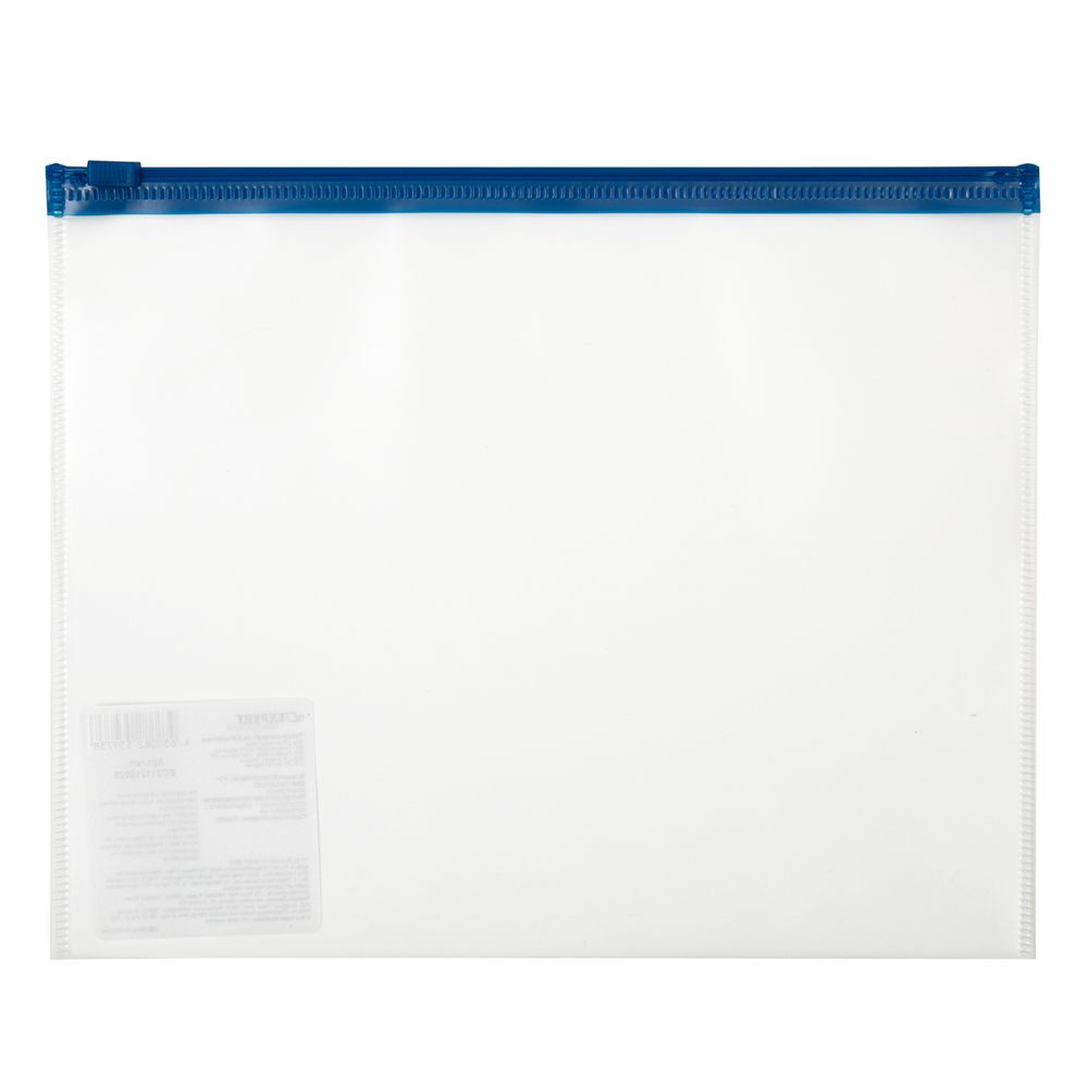 Папка-конверт на ZIP-молнии A5+ 120 мкм песок, 10 шт, синий замок EC211210025, Expert Complete EC211210025