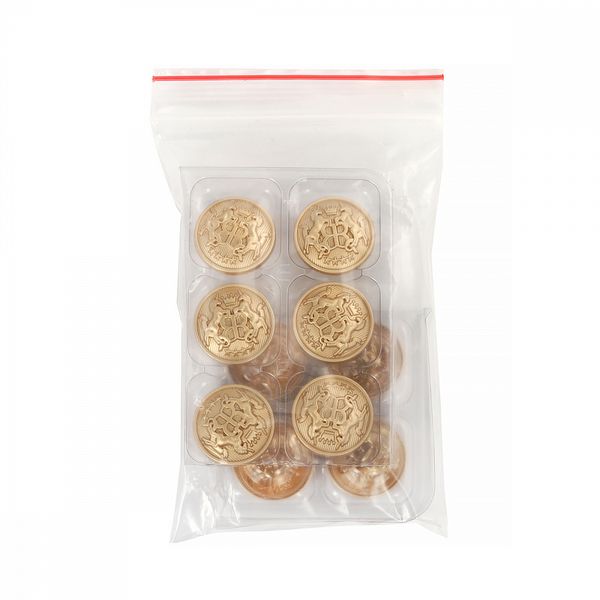 Пуговицы металлические на ножке 32L-20 мм, С-MP09 цв.золото, 10 шт