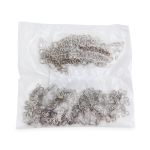 Крючки пришивные металл 12х7 мм, никель, 100 шт