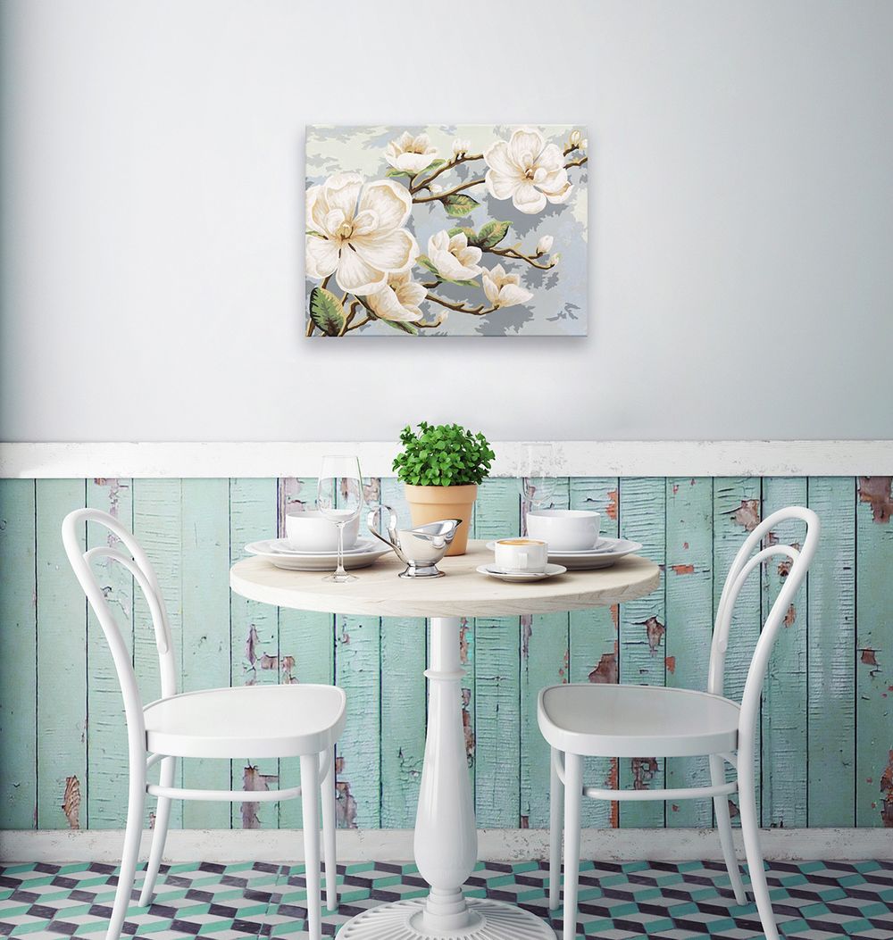 Картина по номерам Фрея PNB/PM-209, Ветвь магнолии, 40х30 см