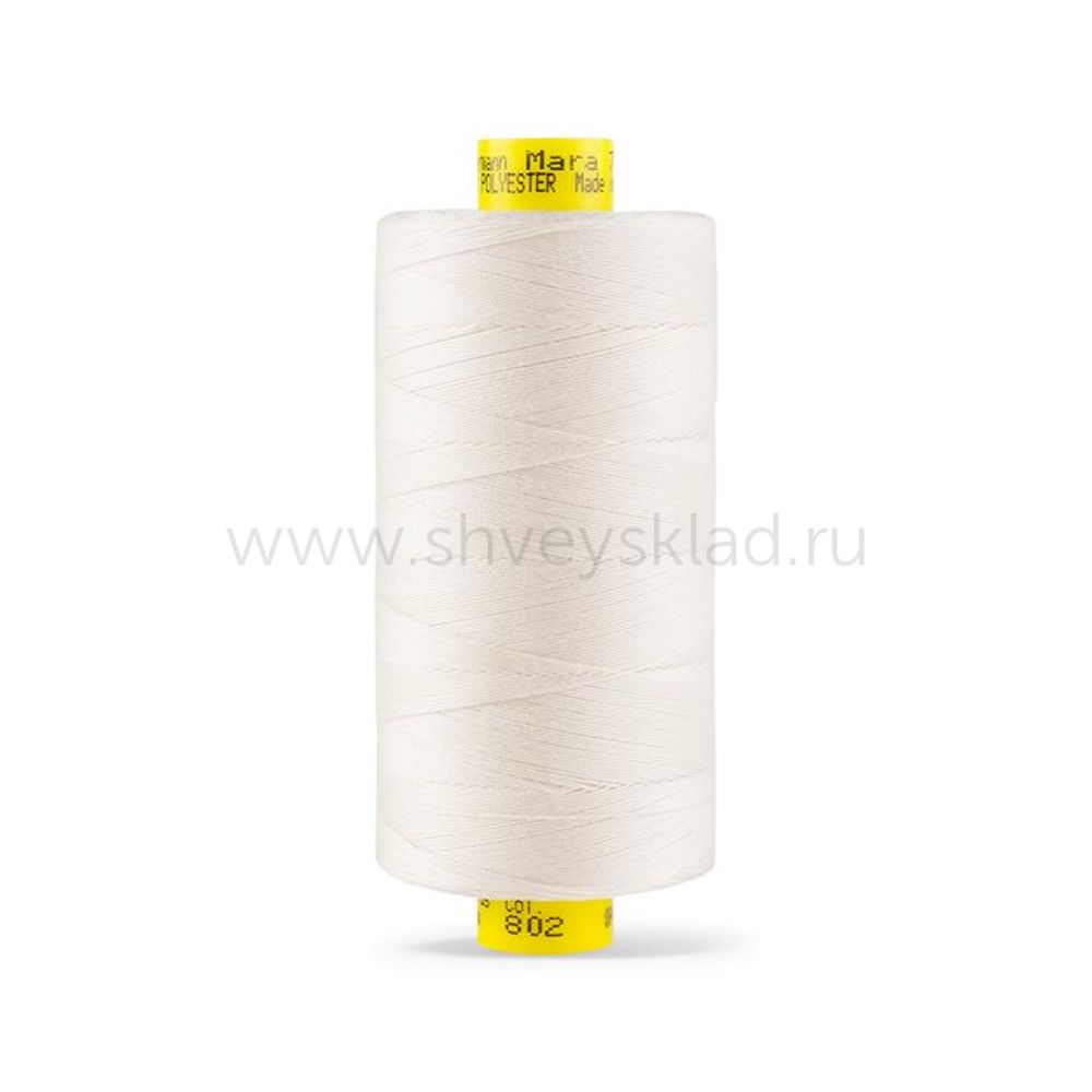 Нитка универсальная Gutermann Mara 70/2, 700 м, 702170, 802 молочно-бежевый, 1 катушка